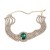 bronze necklace occidental style exaggerating woman Round glass diamond fully-jewelled bridenecklace