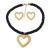 trend earrings necklace set woman heart-shaped Alloy pendant occidental style