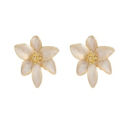  enamel earrings flowers ear stud woman fashion occidental style wind Alloy fl..
