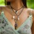 occidental style black bat shirt wings woman retro personality wind set necklace