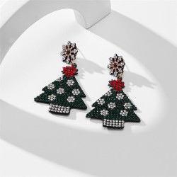 occidental style fashion trend christmas earrings woman  creative Santa Claus ..