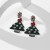 occidental style fashion trend christmas earrings woman  creative Santa Claus christmas tree diamond Earring