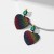 occidental style fashion trend christmas earrings woman  creative Santa Claus christmas tree diamond Earring