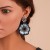 occidental style fashion trend christmas earrings woman  creative Santa Claus christmas tree diamond Earring