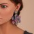 occidental style fashion trend christmas earrings woman  creative Santa Claus christmas tree diamond Earring