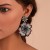 occidental style fashion trend christmas earrings woman  creative Santa Claus christmas tree diamond Earring