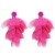  handmade Cloth tassel earrings woman  occidental style fashion exaggerating long style earring Earring