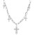 occidental styleins Alloy retro Pearl cross pendant punk all-Purpose multilayer sweater necklace woman