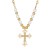 occidental styleins Alloy retro Pearl cross pendant punk all-Purpose multilayer sweater necklace woman