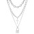 occidental styleins Alloy retro Pearl cross pendant punk all-Purpose multilayer sweater necklace woman
