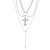occidental styleins Alloy retro Pearl cross pendant punk all-Purpose multilayer sweater necklace woman