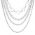 occidental styleins Alloy retro Pearl cross pendant punk all-Purpose multilayer sweater necklace woman