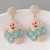 occidental style creative beads earrings personality WordOO fashion short style earring