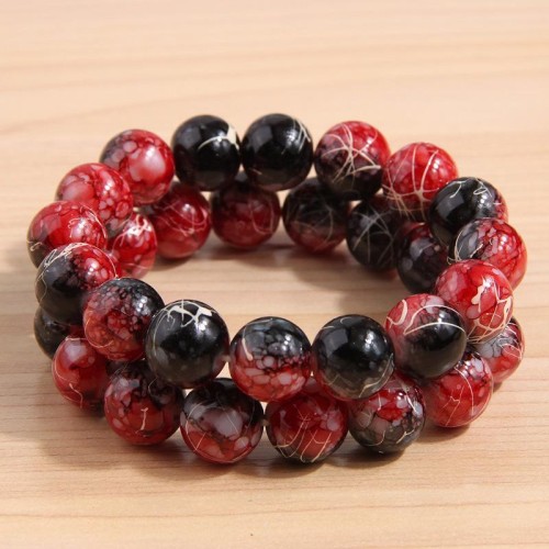 fashion concise all-Purpose black pattern temperament Double layer woman bracelet