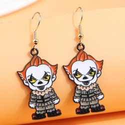 occidental style fashion black concise color cartoon series personality earrin..
