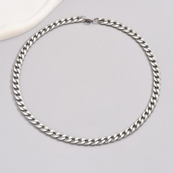 Fashionable and simple stainless steel temperament men necklace