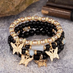 fashion noble wind butterfly multilayer lady bracelet