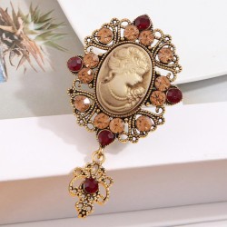 fashion retro temperament lady brooch