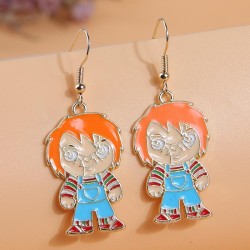 occidental style fashion concise color cartoon series personality earrings