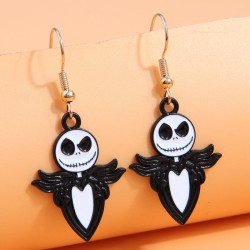 occidental style fashion colorlove skull personality earrings