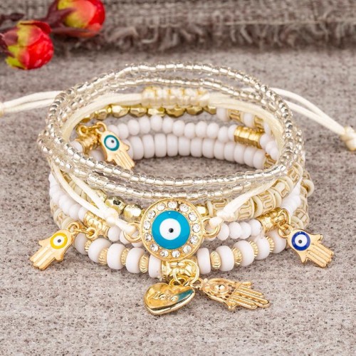 occidental style fashion noble wind all-Purpose eyes all-Purpose multilayer temperament woman bracelet