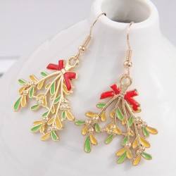occidental style fashion concise christmas branch temperament lady earrings