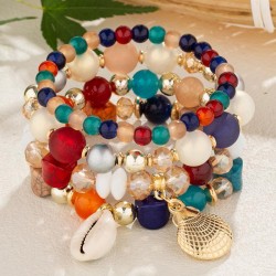 fashion noble wind concise Shells multilayer woman bracelet