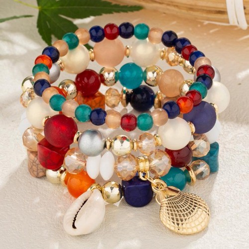 fashion noble wind concise Shells multilayer woman bracelet