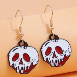 occidental style fashion color skull personality earrings