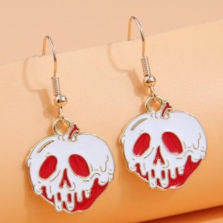 occidental style fashion color skull personality earrings
