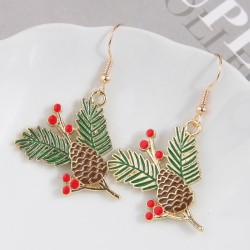 occidental style fashion concise christmas tree temperament lady earrings
