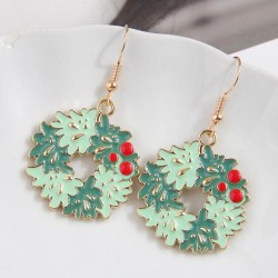 occidental style fashion concise christmas snowflake personality lady earrings