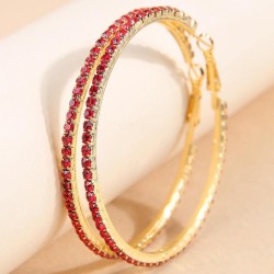 6.0cm high quality fashion concise flash diamond temperament personality lady ..