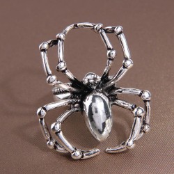 European and American Fashion Halloween Funny Retro Spider Open Ring