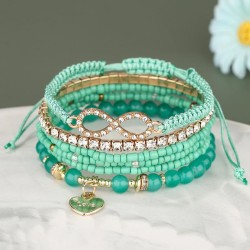 fashion noble wind love multilayer8 Word flash diamond temperament lady multil..