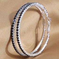 6.0cm high quality fashion concise flash diamond temperament personality lady ..