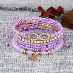 fashion noble wind love multilayer8 Word flash diamond temperament lady multil..