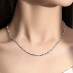 1 fashion stainless steel concise personality woman necklace