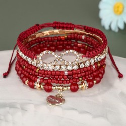 fashion noble wind love multilayer8 Word flash diamond temperament lady multil..