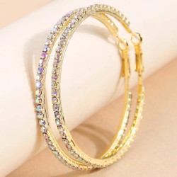 6.0cm high quality fashion concise flash diamond temperament personality lady ..