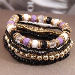 fashion Bohemia noble wind beads multilayer temperament lady bracelet