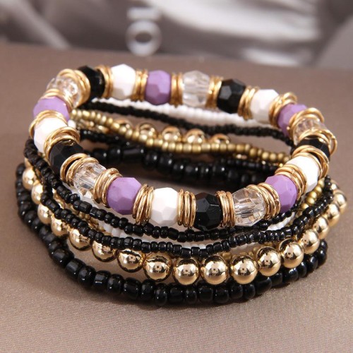 fashion Bohemia noble wind beads multilayer temperament lady bracelet