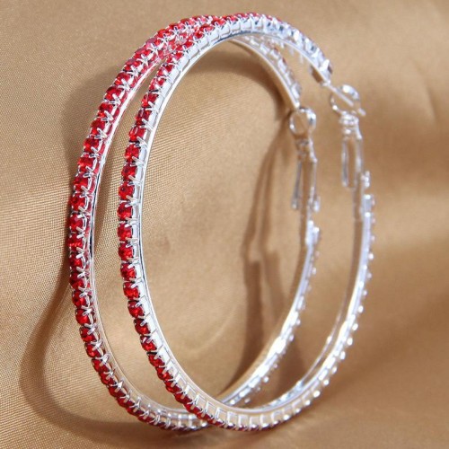 6.0cm high quality fashion concise flash diamond temperament personality lady circle