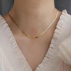 1 fashion concise stainless steel personality lady necklace