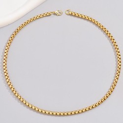 Fashionable and Simple Gold Corn Chain Temperament Men Necklace