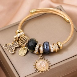 fashion concise samll sun flower accessories temperament lady bangle