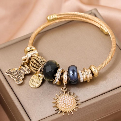 fashion concise samll sun flower accessories temperament lady bangle