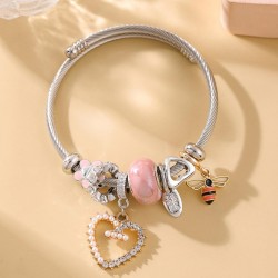 fashion concise love accessories pendant temperament lady bangle