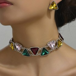 occidental style fashion medium wind concise triangle shine temperament woman ..