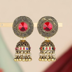 occidental style fashion retro wind flash diamond temperament lady earring